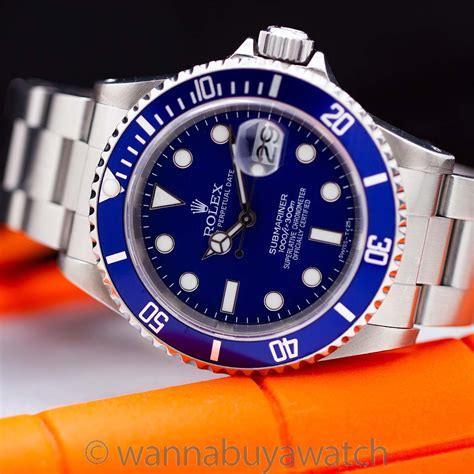 rolex 16610 watch|rolex 16610 blue bezel.